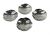 Flower Blossom Shaped 950 Fine Silver Dishes From Japan, 20th Century