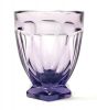 French Art Deco Amethyst Coloured Cut Glass Cocktail Shaker And Glasses