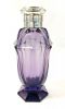 French Art Deco Amethyst Coloured Cut Glass Cocktail Shaker And Glasses