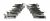 French Art Deco Silver Plated Figural Knife Rests, Made In France, Late 1930s
