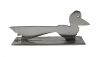 French Art Deco Silver Plated Figural Knife Rests, Made In France, Late 1930s