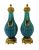 French Earthenware Pottery Mantle Urns, Early 20th Century