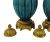 French Earthenware Pottery Mantle Urns, Early 20th Century