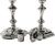 George I Style Sterling Silver Candlesticks, London 1895