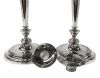 Georgian Inspired Sterling Silver Candlesticks, circa 1924