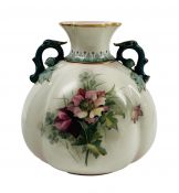 James Hadley & Sons/Worcester Cabinet Vase