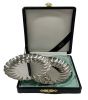 Japanese 950 Fine Silver Coasters In The Original Presentation Box, Mid 20th Century