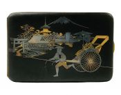 Japanese Shakudo Mixed Metal Case, Early 20th Century