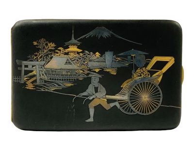 Japanese Shakudo Mixed Metal Case, Early 20th Century