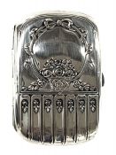 Jugendstil 800 Fine Silver Case, Germany, circa 1910