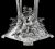 Jugendstil WMF Silver Plate And Cut Crystal Epergne