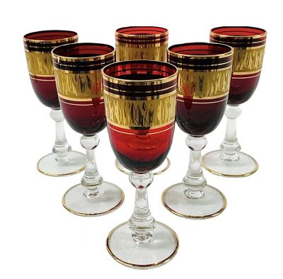Large Set Of Vintage Wine/Sherry Glasses, circa 1950s