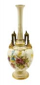 Late Victorian Royal Worcester “Blush Ivory” Cabinet Vase