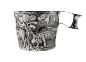 Late Victorian Sterling Silver “Vapheio Cup”, Hallmarked Chester 1900