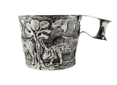 Late Victorian Sterling Silver “Vapheio Cup”, Hallmarked Chester 1900