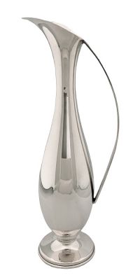 Mid-Century Modern 800 Fine Silver Ewer, Made In Italy