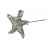 Modern Diamond and Sapphire Starfish Pendant/Brooch