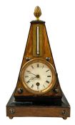 Obelisk Form Clock/Thermometer, English 19th Century