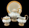 Opulent Meissen “Gold Leaf/Golden Baroque” Tea Set, Germany, 20th Century