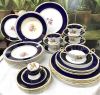 Partial Dinner Service Of Aynsley Bone China, Pattern 7473, English, circa 1950s