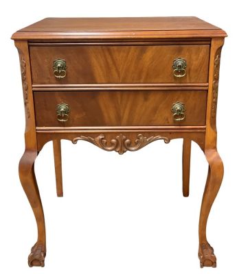 Queen Anne Inspired Two Drawer Flatware Canteen/Chest