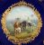 Reticulated Meissen Pastoral Cabinet Plate﻿