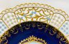 Reticulated Meissen Pastoral Cabinet Plate﻿