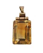 Retro Citrine Pendant