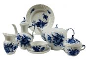 Royal Copenhagen “Blue Flowers, Curved” Pattern Tea And Coffee Set