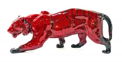 Royal Doulton Flambé Stalking Tiger