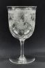 Set Of 13 Etched Crystal Glasses