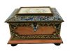 Significant Champleve Enamel Jewel Casket, French Late 19th Century