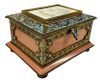 Significant Champleve Enamel Jewel Casket, French Late 19th Century