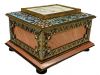Significant Champleve Enamel Jewel Casket, French Late 19th Century
