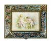 Significant Champleve Enamel Jewel Casket, French Late 19th Century