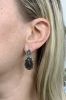 Smokey Quartz Tsavorite Garnet and Diamond Drop Earrings