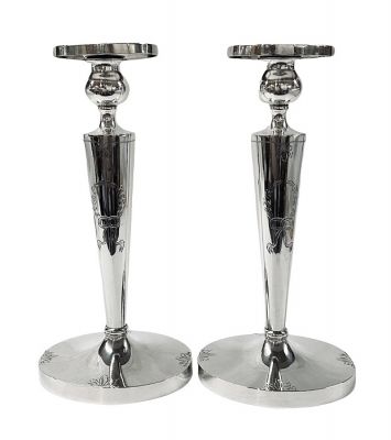 Sterling Silver Candlesticks, American, Early 20th Century