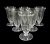 Remarkable Set Of Hand Blown Glasses, Decanter And Bowls