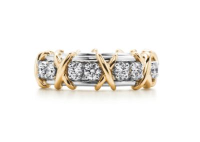 Tiffany & Co. Schlumberger Sixteen Stone Diamond Ring