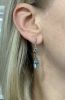 Topaz and Diamond Drop Earrings