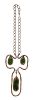Rafael Brass and Glass Medallion Pendant and Necklace