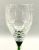 Tulip Shaped Wheel Cut Crystal Wine Glasses
