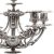 Victorian 750 Fine Silver Six Light Candelabra