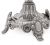 Victorian 750 Fine Silver Six Light Candelabra