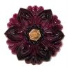Victorian Amethyst Glass Curtain Tie Backs, American, circa 1860-80