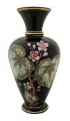 Victorian Black Amethyst Glass Vase