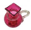 Victorian Cranberry Glass Water Pitcher