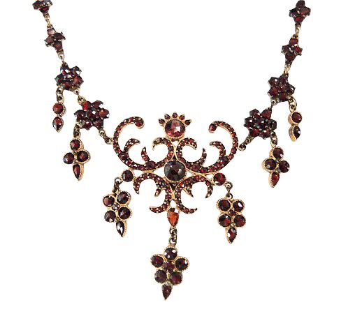 Victorian Garnet Lavalier