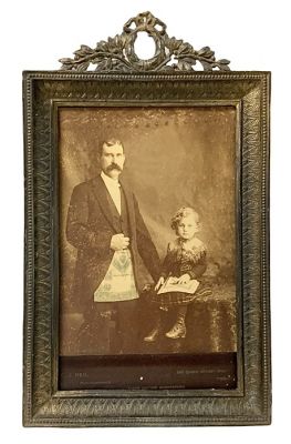 Victorian Gilt Metal Photo Frame