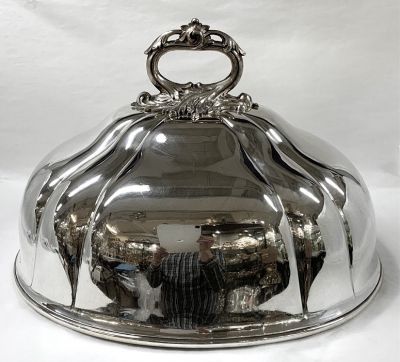 Victorian Silver Plate Meat Dome, English, circa 1880-1900